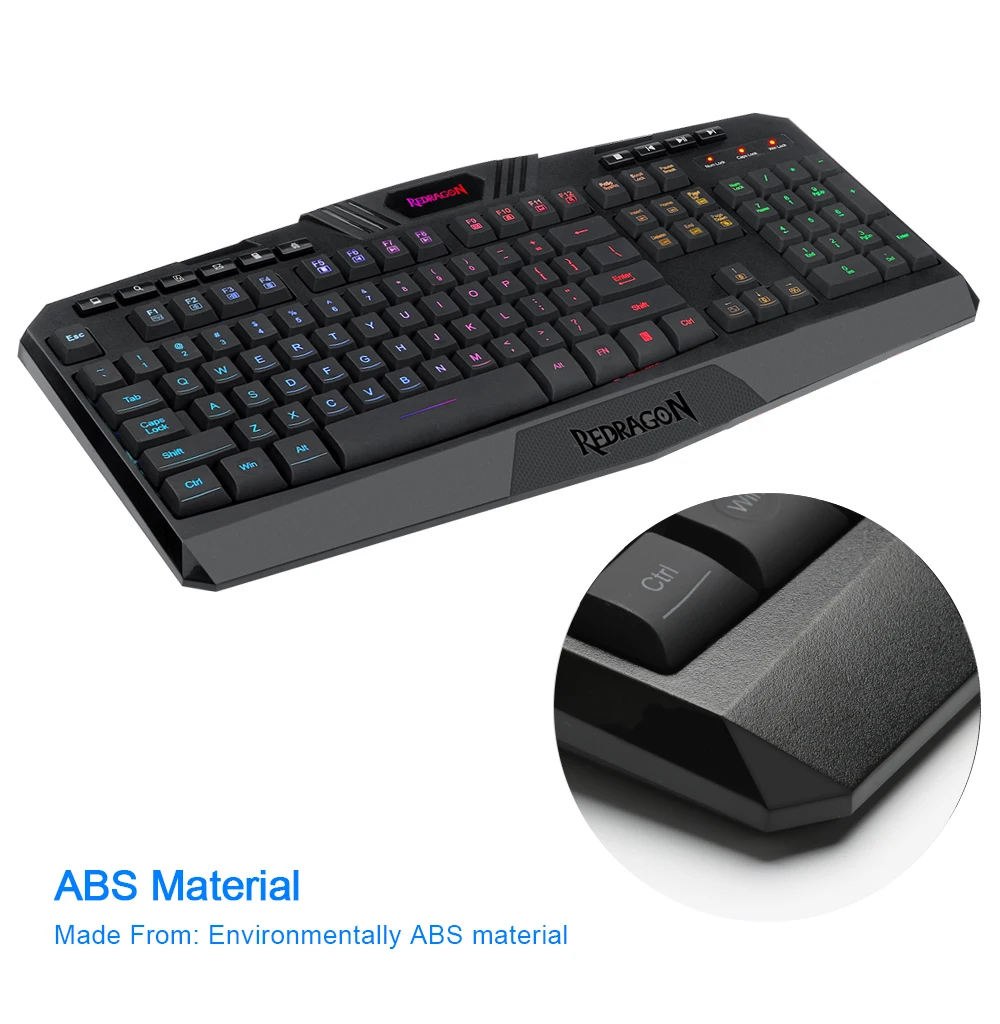 Redragon S101BA2 USB Gaming RGB Keyboard mouse pad earphone combos