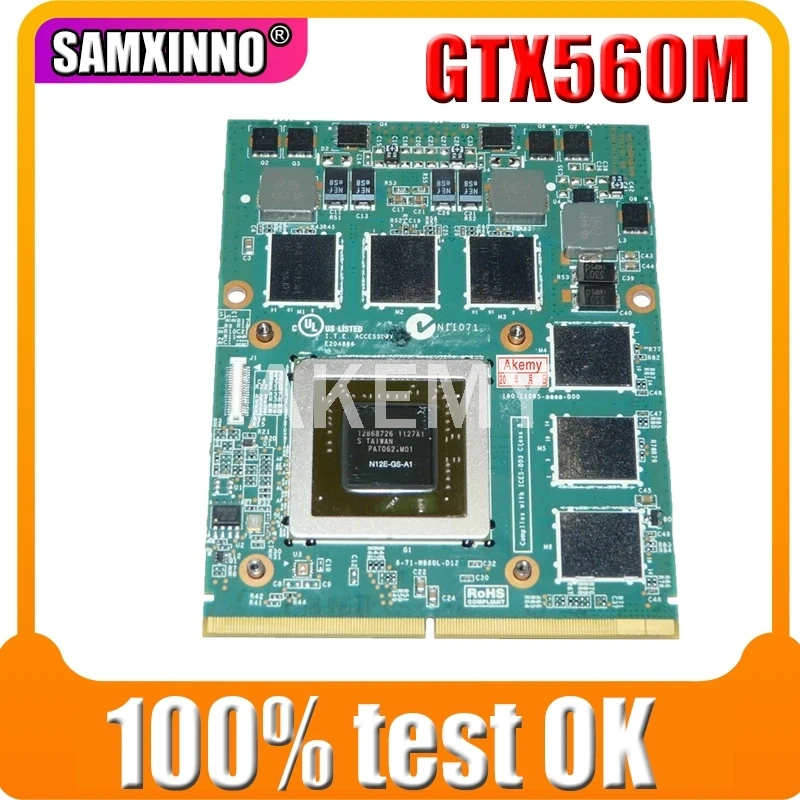 ERILLES Original GTX560M Video Card with X-Bracket