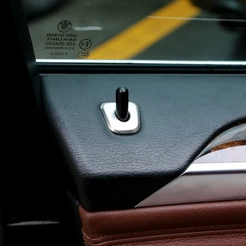 

Stainless Steel Car Interior Door Lock Cover Trim Stickers Car Accessories For BMW X5 E70 2008-2013 Accessories