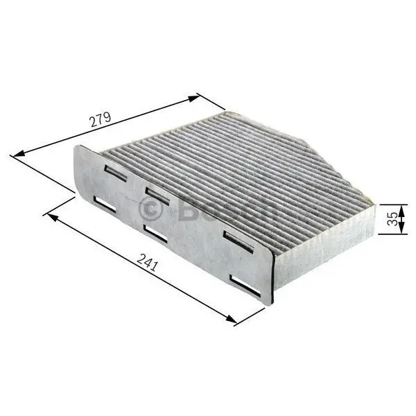 Фильтр салонаугольный\ Audi A4/A5/Q5 07 BOSCH 1 987 432 369
