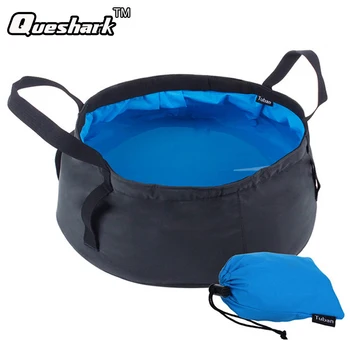 

8 pcs/lot Useful Collapsible Waterproof Cloth Camping Bucket Folding Buckets Washing Basin Portable Bucket Water Pot