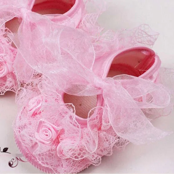 Обувь для маленьких девочек; кружевная обувь с цветочным узором для малышей; обувь для новорожденных; детская обувь принцессы; обувь для первых шагов; Размеры 1, 2, 3