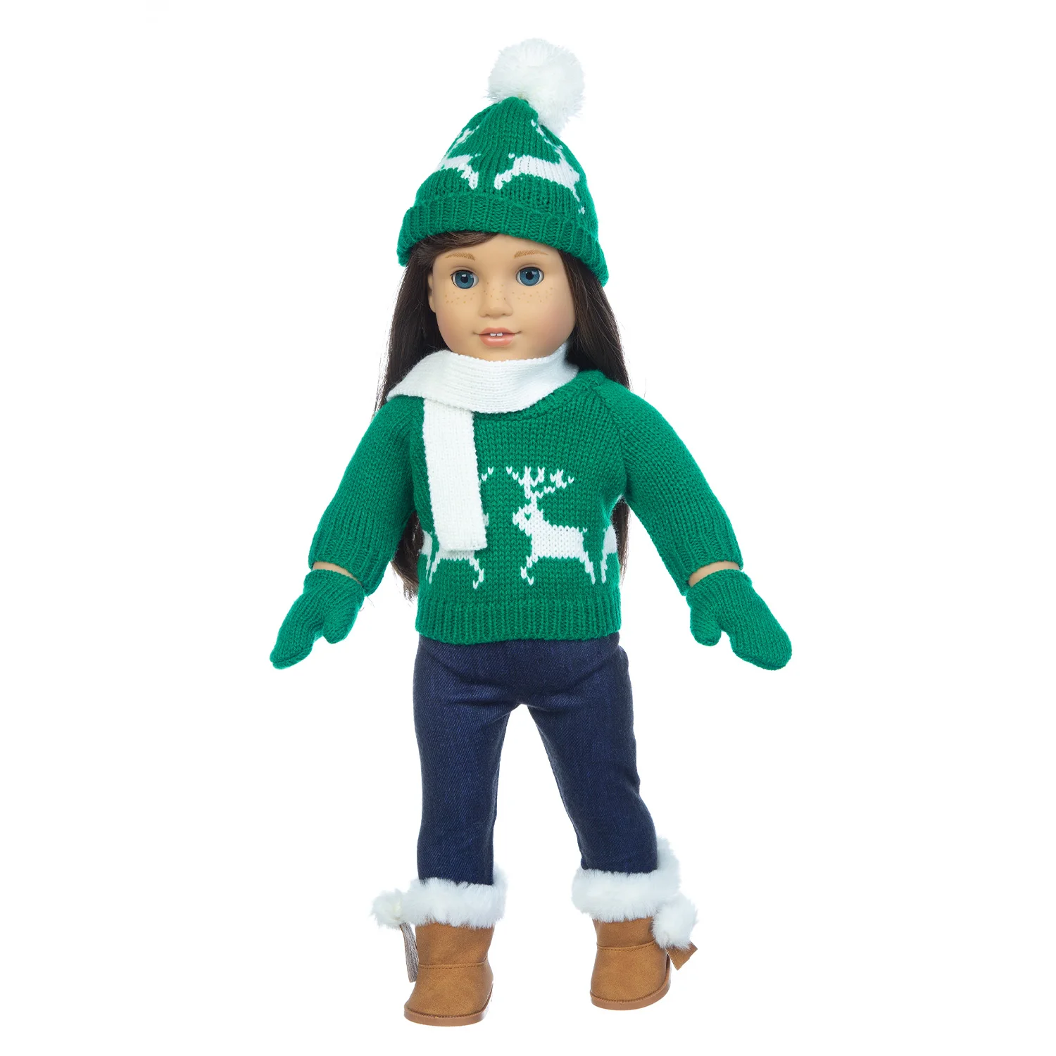 Doll Clothes Barbie Doll Clothes Christmas Sweater for 18-inch American Girl Doll