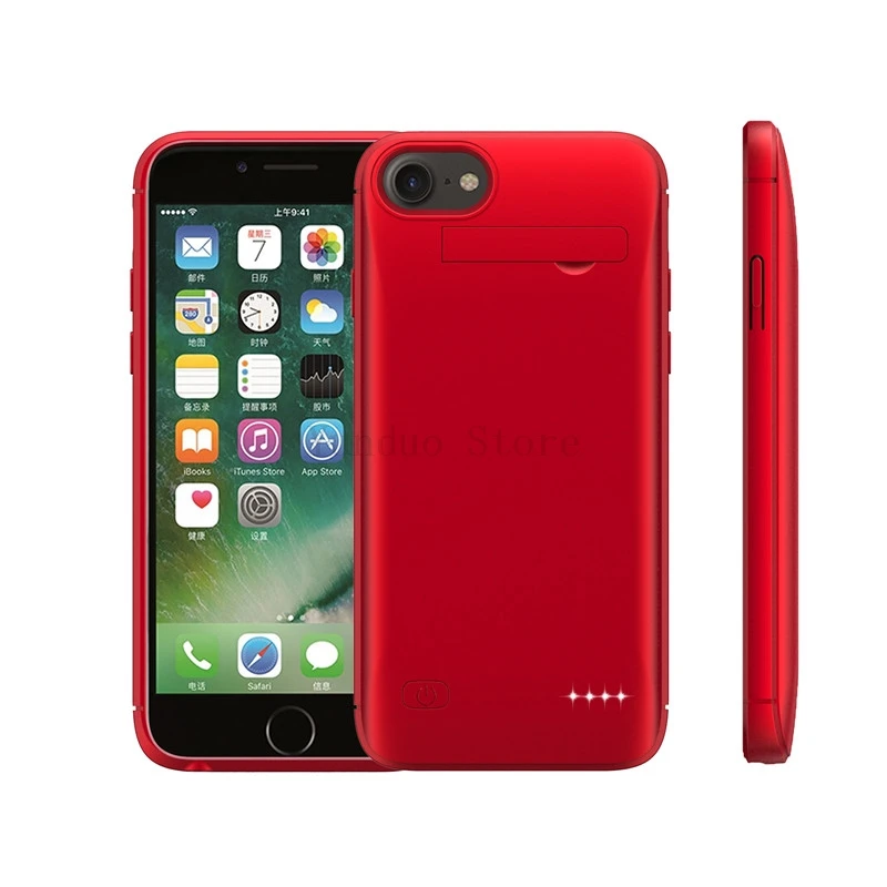 Чехол для аккумулятора для iphone XR X XS Max Slim power Bank Charing чехол для iphone 6 6S 7 8 Plus чехол для зарядного устройства с подставкой задняя крышка