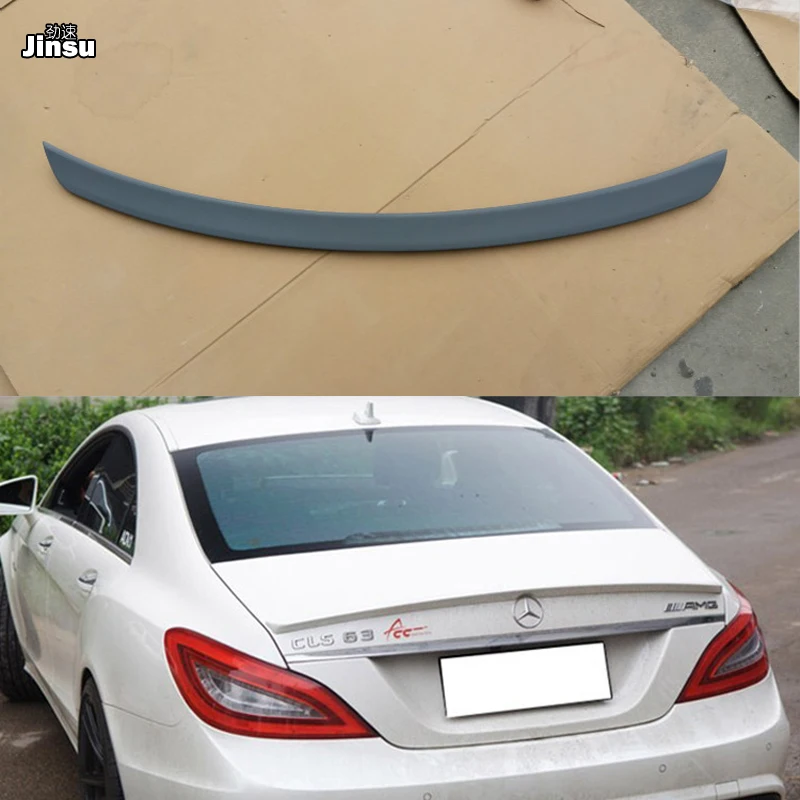 Спойлер для багажника AMG из ПУ кожи benz cls class cls300 400 cls350 cls500 2012 2017 W218 cls63|Спойлеры и