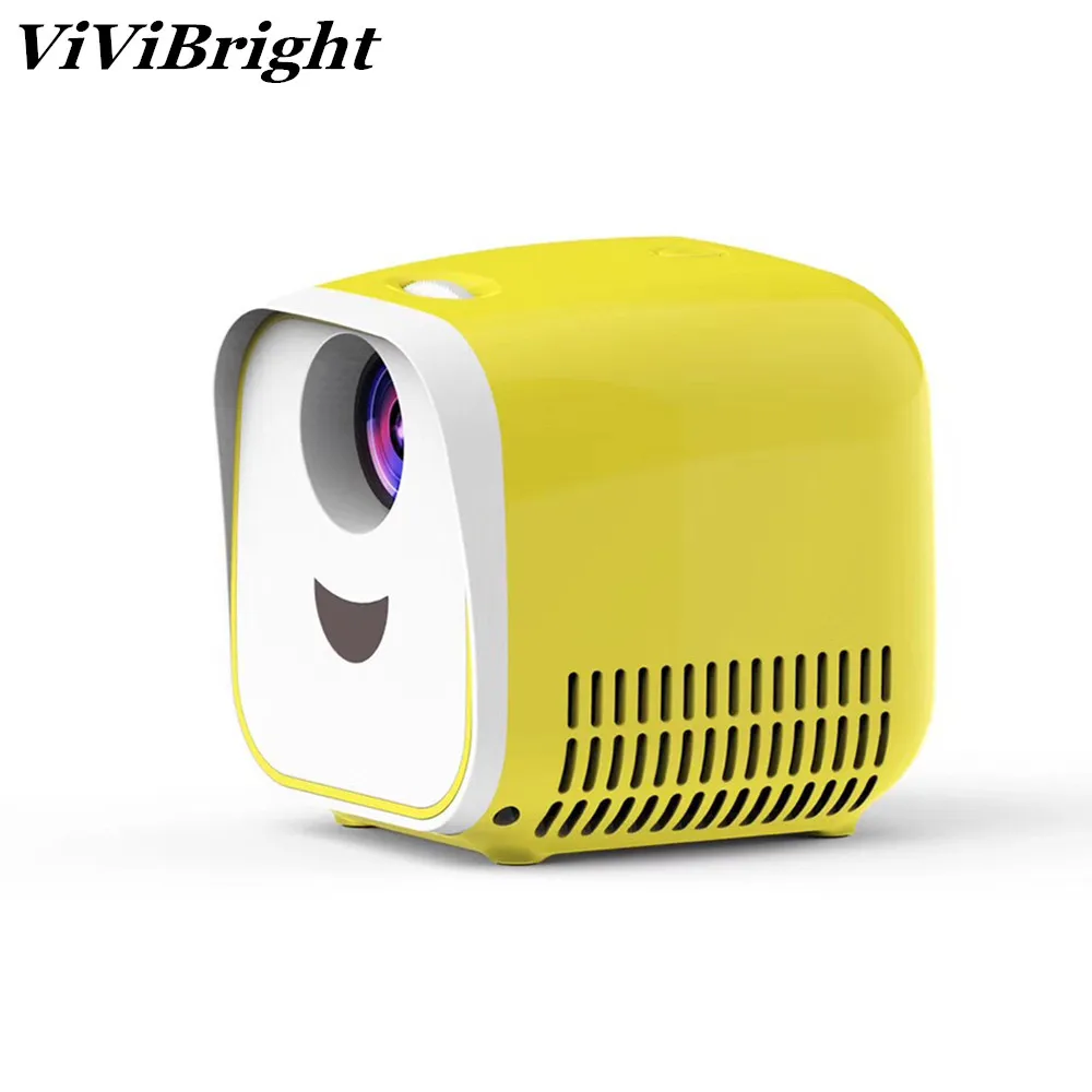 ViviBright 1080P HD мини-проектор для детей с героями мультфильмов портативный проектор Мини светодиодный Телевизор домашний мультимедийный проектор