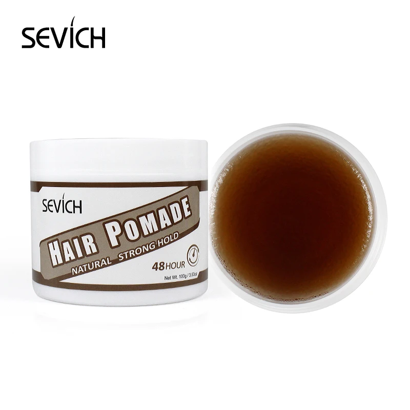 Men Hair Pomade Wax Sevich Восстанавливающий помадный воск для волос 100 г, мужской помадный воск для волос, 48 часов, натуральный, сильный, удерживающий, стильный воск для волос - Цвет: Men Hair Pomade Wax