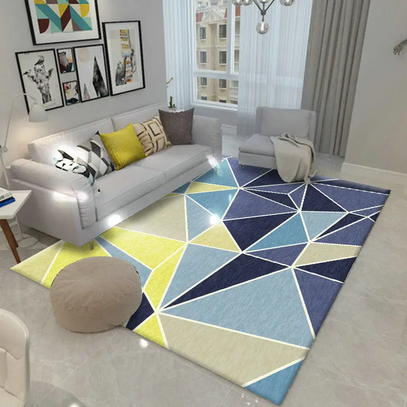 Nordic Geometric Rug Living Room Home Decor Carpet Bedroom Sofa Coffee Table Floor Mat Study Room Rugs And Carpets Cloakroom Mat