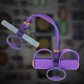 

Sports Multi-function Puller Pedal Resistance Band Rope Fitness Yoga Pilates Workout Tube Pull Rope Training Exercise Equipment