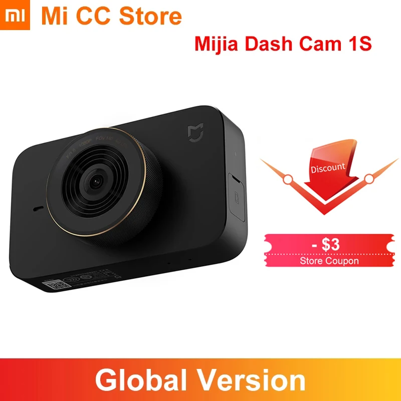 US $54.13 Original Xiaomi Dash Cam 1S Mijia Voice Control Smart Car Camera 1080P HD Night Vision Drive Recorder 140 degree wide angle