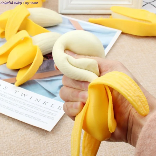 Banana Toys Squeeze Antistress Novelty Toy Stress Relief Venting Joking Decompression Funny Toys 4