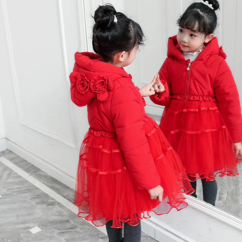 

Girls Padded Cotton Clothes Winter 2019 New Style Network hong yang Gas GIRL'S Cotton Coat Thick Korean-style Autumn And Winter