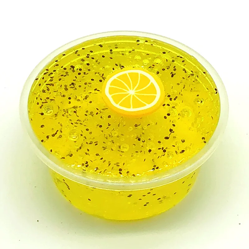 Afdswg Sticky Squishy Slime Crystal Mud Glaseado Lake Transparent Mud Decompression Toy Squishy's Squishies Toy Extrusion - Цвет: 60ml Yellow