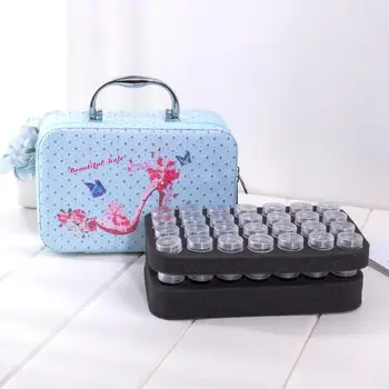 

56 Bottles Diamond Painting Container Storage Zipper Hand Bag Carry Case Holder Environmental Protection and Durability