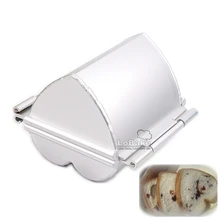 Маленькое сердце 10 см длинный цилиндр открытый и закрытый толстый анодирование алюминиевый Хлеб Форма для тостов коробка торт плесень буханка формы для выпечки DIY Хлебобулочные