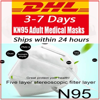

[50pcs] KN95 Disposable Face Masks N95 Protective Filter Mouth Respirator Dust Mask Flu Facial template ffp2 Pm2.5 mouth Cover