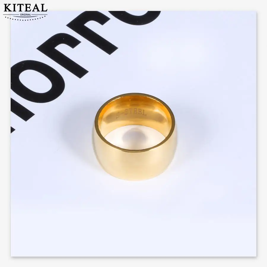 KITEAL 2021 new best friends 18KGP Gold Filled size 7 8 female ring for male Cool glossy opal men jewelry | Украшения и