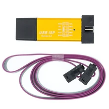 Escudo de alumínio usb isp usbasp asp programador para 51 atmel avr win7 64 (cor aleatória)