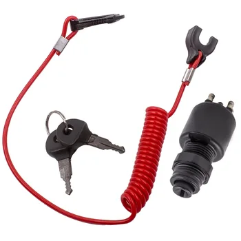 

gnition Key Switch & Lanyard for OMC BRP Johnson Evinrude Boat 5005801 For Johnson Evinrude Boat 5005801 175974