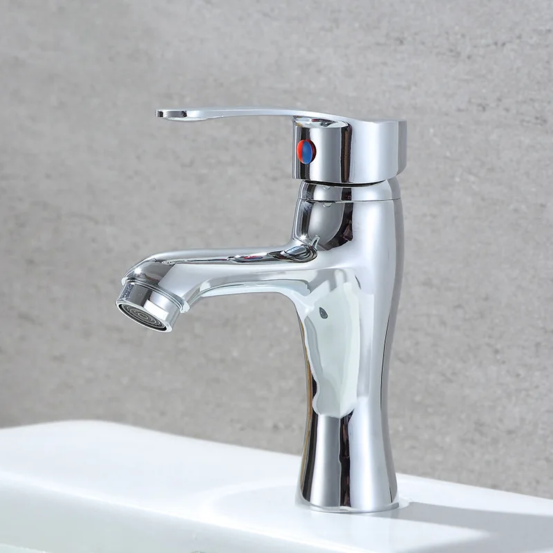 

Mp025 Basin Faucet Copper Material Single Bore Cold Thick Explosion-Proof Mixing Water Lavatory Faucet Not with Tube