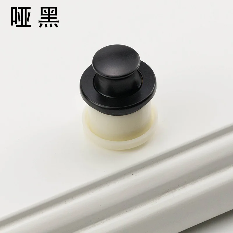 brushed finishing Одноярусный современный минималистичный скрытый отскок татами круглый весенний ящик с ручками, шкаф с ручкой, детская мебель - Цвет: brushed finishing