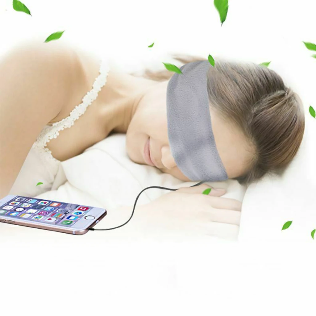 2 в 1 маска для сна стерео наушники EyeMask головной платок Музыка сон наушники вкладыши сна повязка на голову с маской наушники