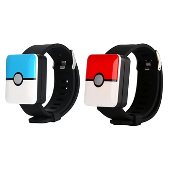 

2x Bluetooth Smart Watch Wristband Charging Band Switch for Pokemons Go Plus Pocket Auto Catch Blue & Red