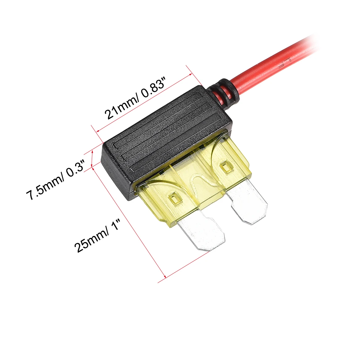 Uxcell 16 AWG Автомобильный Стандарт ATC/ATO держатель предохранителя для защиты автомобильной сигнализации gps автомобильный рекордер от короткого замыкания и перегрузки