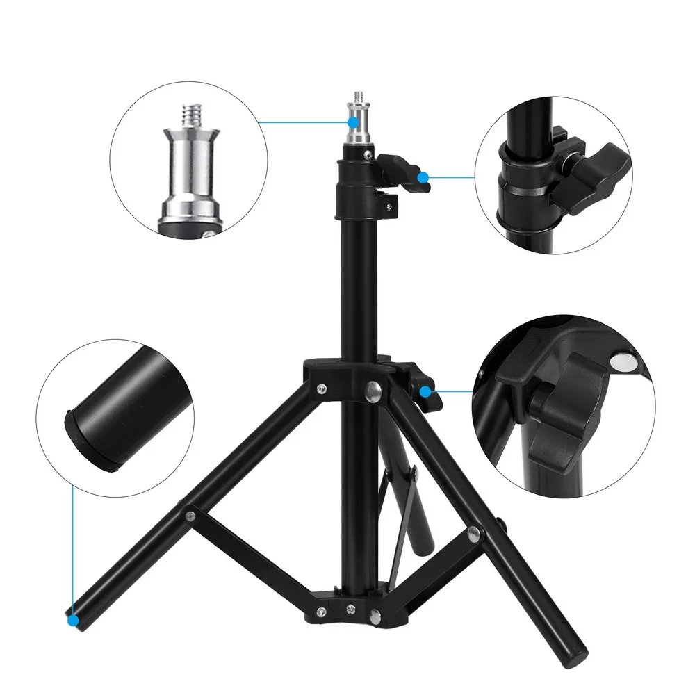 Meking 50 см/2" мини-штатив-подставка с винтовой головкой 1/4 для системы поддержки освещения быстрая разблокировка нагрузки 2 кг