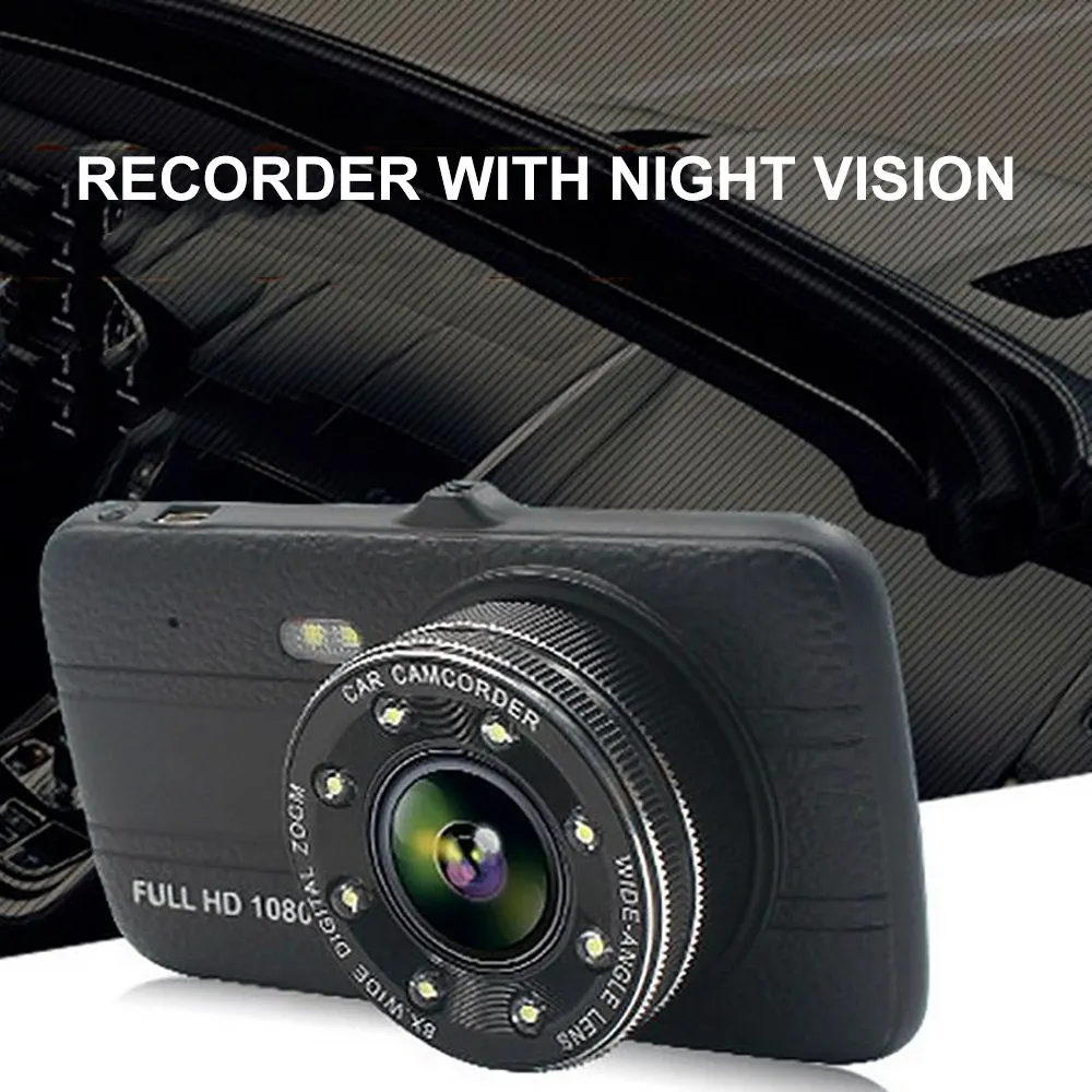 

Car DVR Camera 4.0inch Screen 170 Degrees Wide Angle Driving Recorder G-sensor Loop Recording Parking Monitoring Car Dash Camera