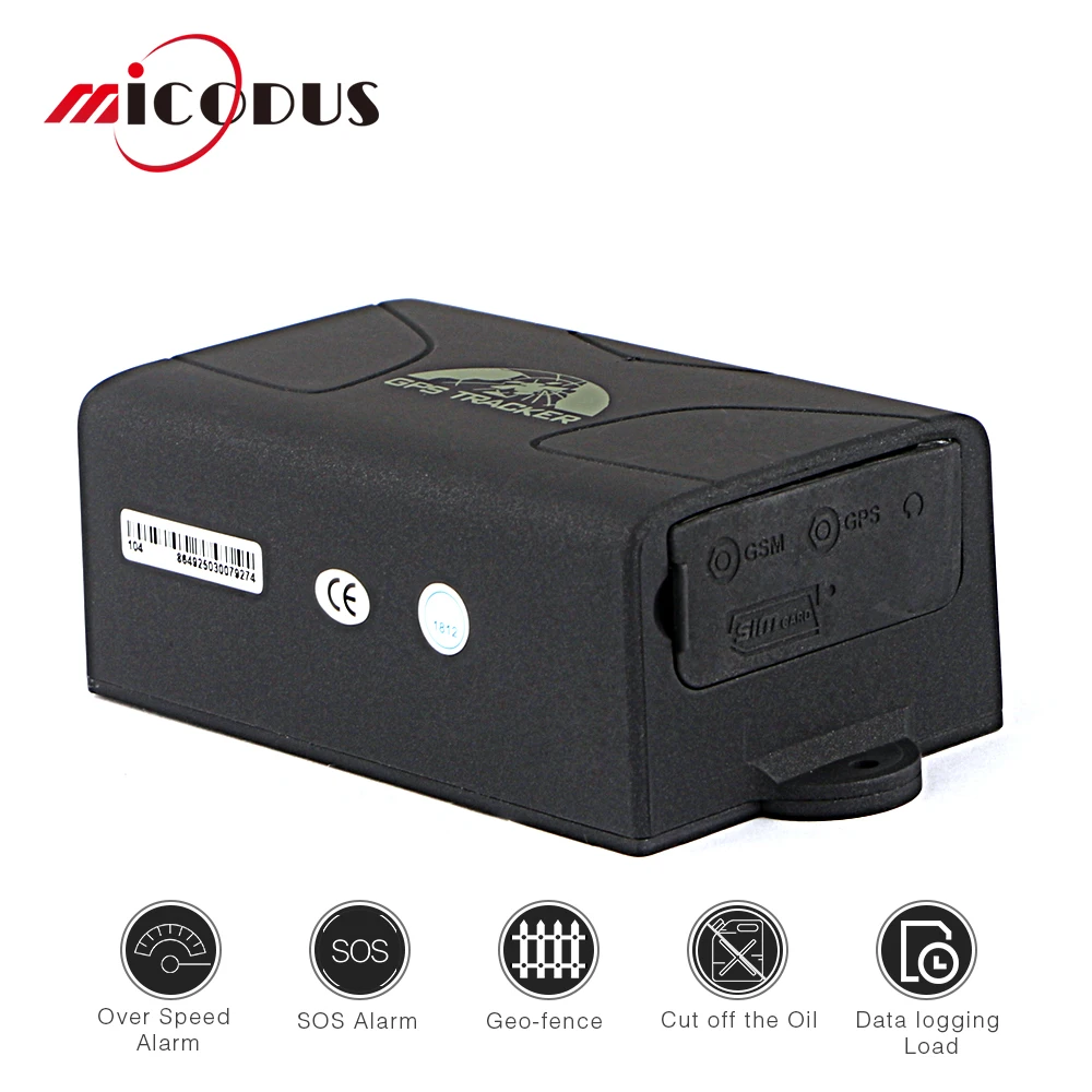 

Vehicle GPS Tracker GPS Tracker For Car Strong Magnet Waterproof Over-speed SOS Alarm GPS Locator Real-time Track GPS104 TK104