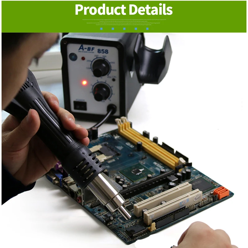 US $51.99 ABF 858858D Hot Air Gun Desoldering Station Digital Display Intelligent Leadfree Disassembly Welding Table Maintenance Tool