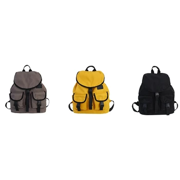

Backpack Locomotive Couple Student Schoolbag Korean Leisure Large Capacity Double Pocket Backpack