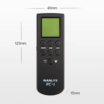 

Nanguang RC-1 Wireless Remote Controller Smart dimming for Nanlite 2.4G Light Pavotube 6C 60 60B 60W Accessories