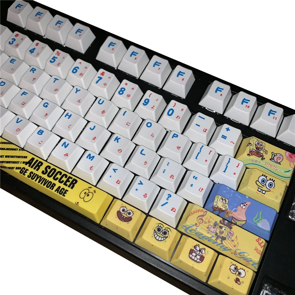  Cherry Profile PBT Keycaps for Mechanical Keyboard Cherry blossoms key caps mechanical keyboard key