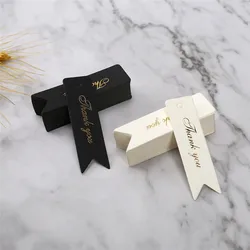 Étiquettes d'estampage dorées pour articles faits à la main, vente en gros de produits pour Business, Souvenir de mariage, artisanat, emballage cadeau, 100 pièces/lot 