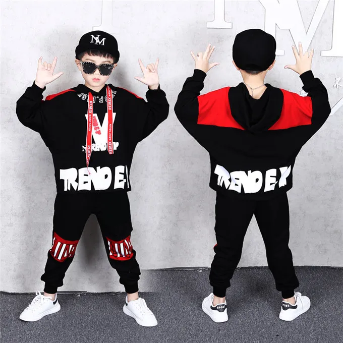 Kids Baby Boys Clothing Sets Coat+ Pants 3-14T Children Boy Suits Outfits Spring Autumn Kids Sport Tracksuit - Цвет: as picture