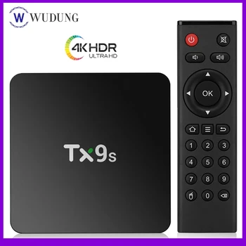 

TX9s Set Top Box 2GB RAM 8GB ROM 2.4G Wifi 1000M 4K Free Apps Very Fast Amlogic S912 Octa Core 4K 60fps TVBox Youtube Google