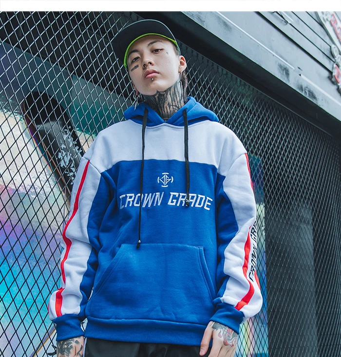 Aelfric Eden цветные часы мужские толстовки Harajuku Хип Хоп пуловер с буквенным принтом Повседневный хлопковый с капюшоном толстовки уличная