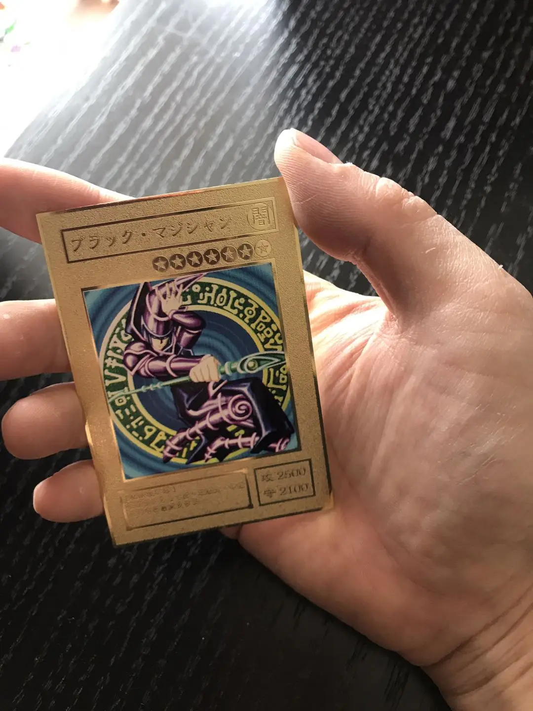 Yu Gi Oh металл черный волшебник DIY Игрушки Хобби Коллекционные коллекционные игры