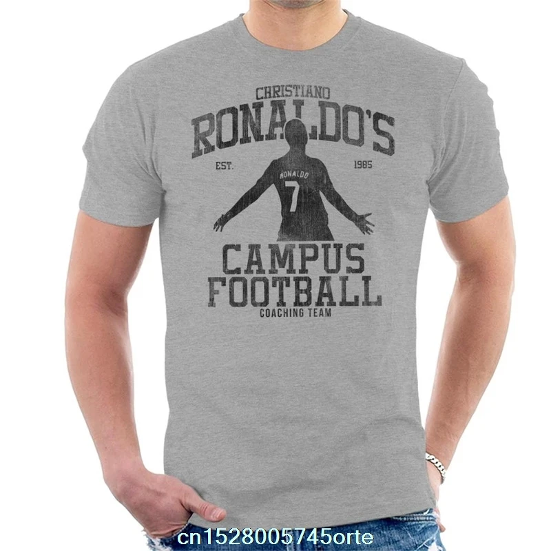 Футболка с принтом camiseta Academies Ronaldos Campus для футбола Мужская футболка из 100% хлопка