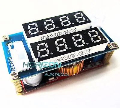 

10PCS 5A Adjustable CC/CV Step Down charge Module LED Panel Voltmeter Ammeter hot