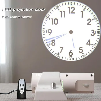 

New LED Projection Clock Digital Alarm Clock Roman Projection Clock Wall Clock Electronic Clock with Remote Control