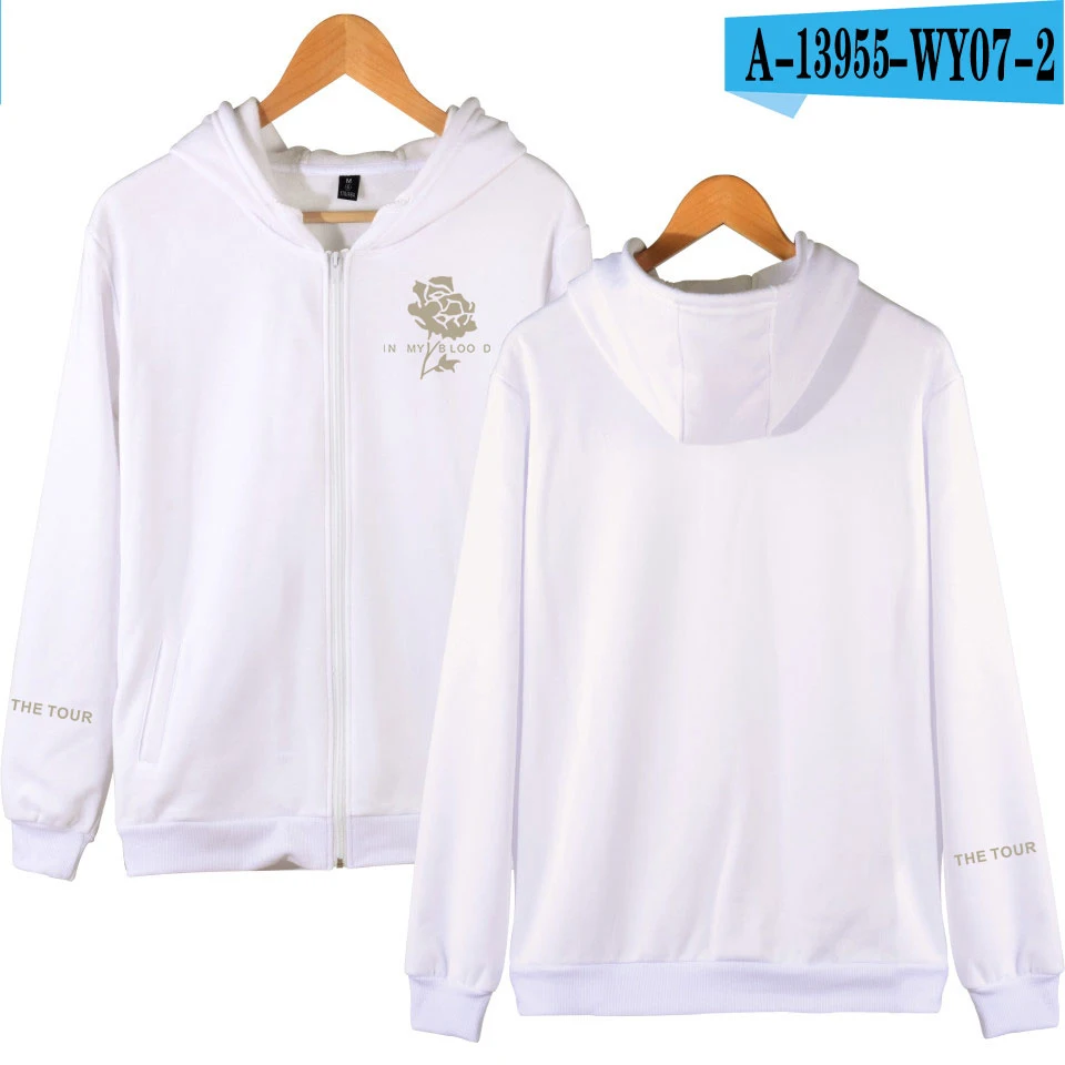 SHAWN MENDES Sweatshirt Women Zipper Hot Sale K-pop Bangtan Hoodie Sweatshirt Korea Jung Kook New Style Hoodies Clothes - Цвет: Picture color