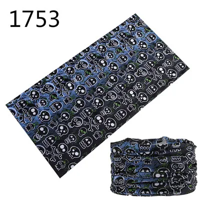 Fashion Skull Magic Tube Seamless Biker Sports Bandanas Headband Variety Turban Hood Veil Head Scarf Multi Function Face Mask mens designer scarf Scarves