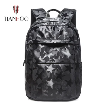 

TIANHOO 2020 New Pattern Backpack Men's Casual Travel Backpacks Computer Bag Simple Fashion School Bags