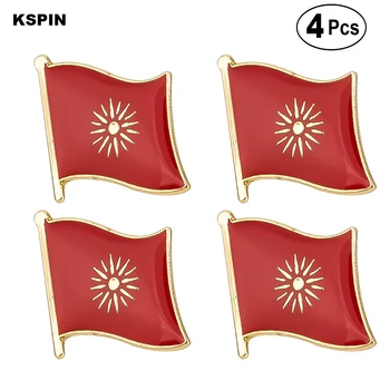 

Macedonia Flag Pin Lapel Pin Badge Brooch Icons 4PC