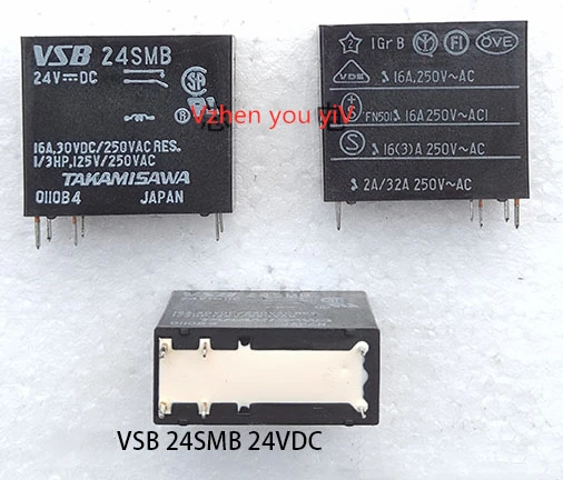Оригинал для TAKAMISAWA VSB24SMB VSB-24SMB 24VDC 6 контактов 16A реле питания | Обустройство дома