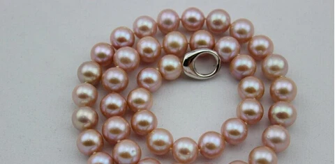 +++810 freshwater pearl necklace 10-11mm Natural color purple | Украшения и аксессуары