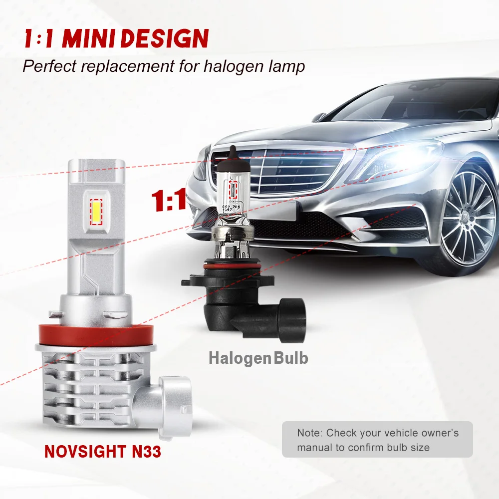 H11 PGJ19 2 Автомобильные фары 6000K 50W 8000LM 9V 32V Светодиодный Противотуманные Blubs фара